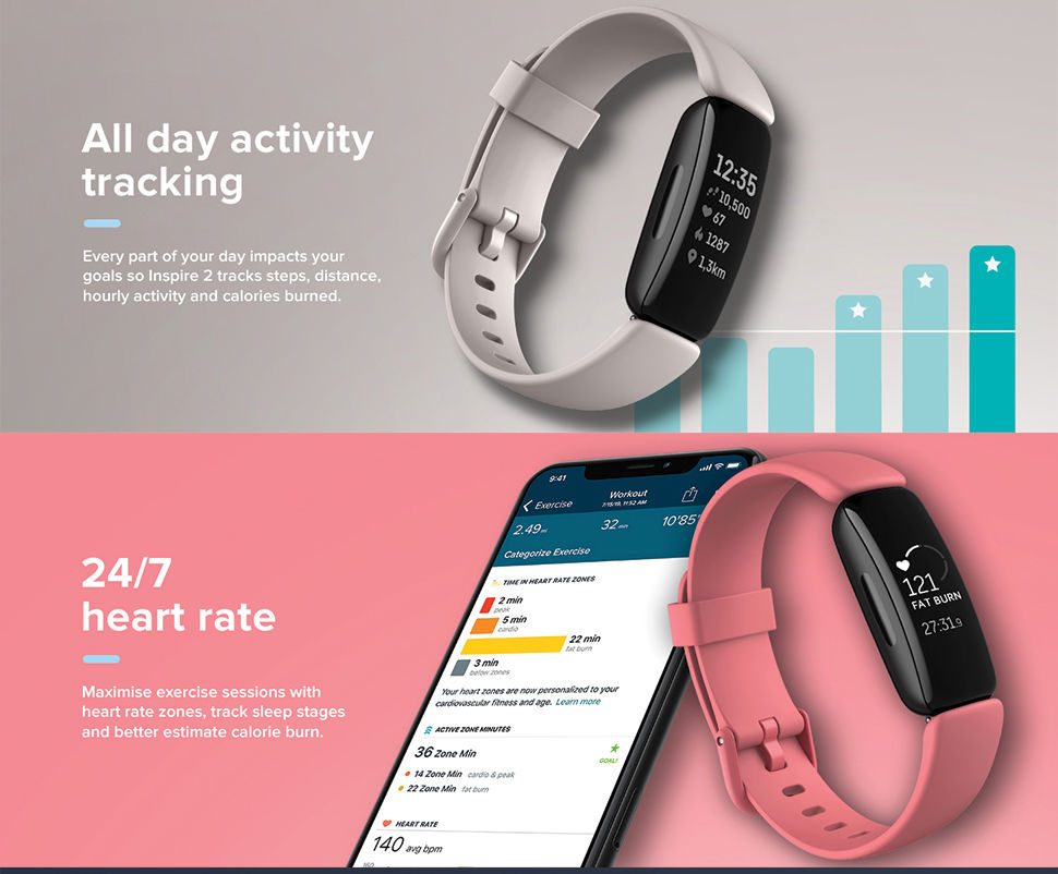 fitbit inspire 2 fitness tracker fb418bk