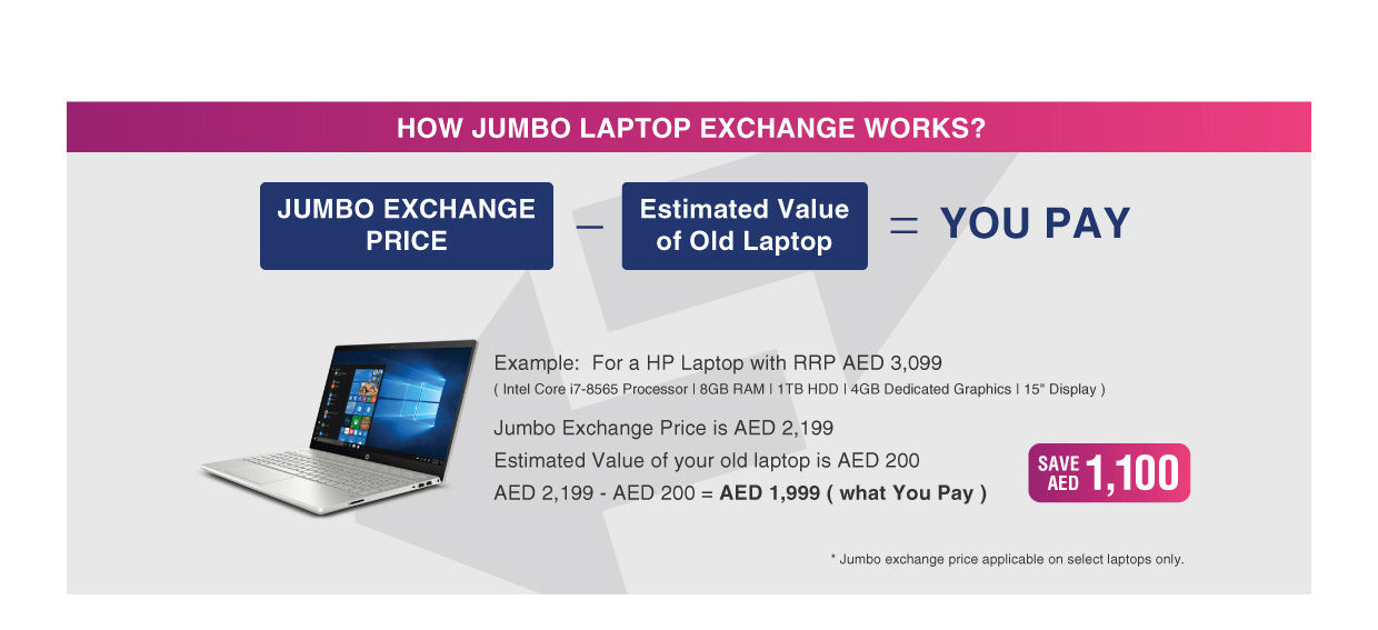 Laptop Exchange Offers Avail Great Offers on Laptop at Jumbo