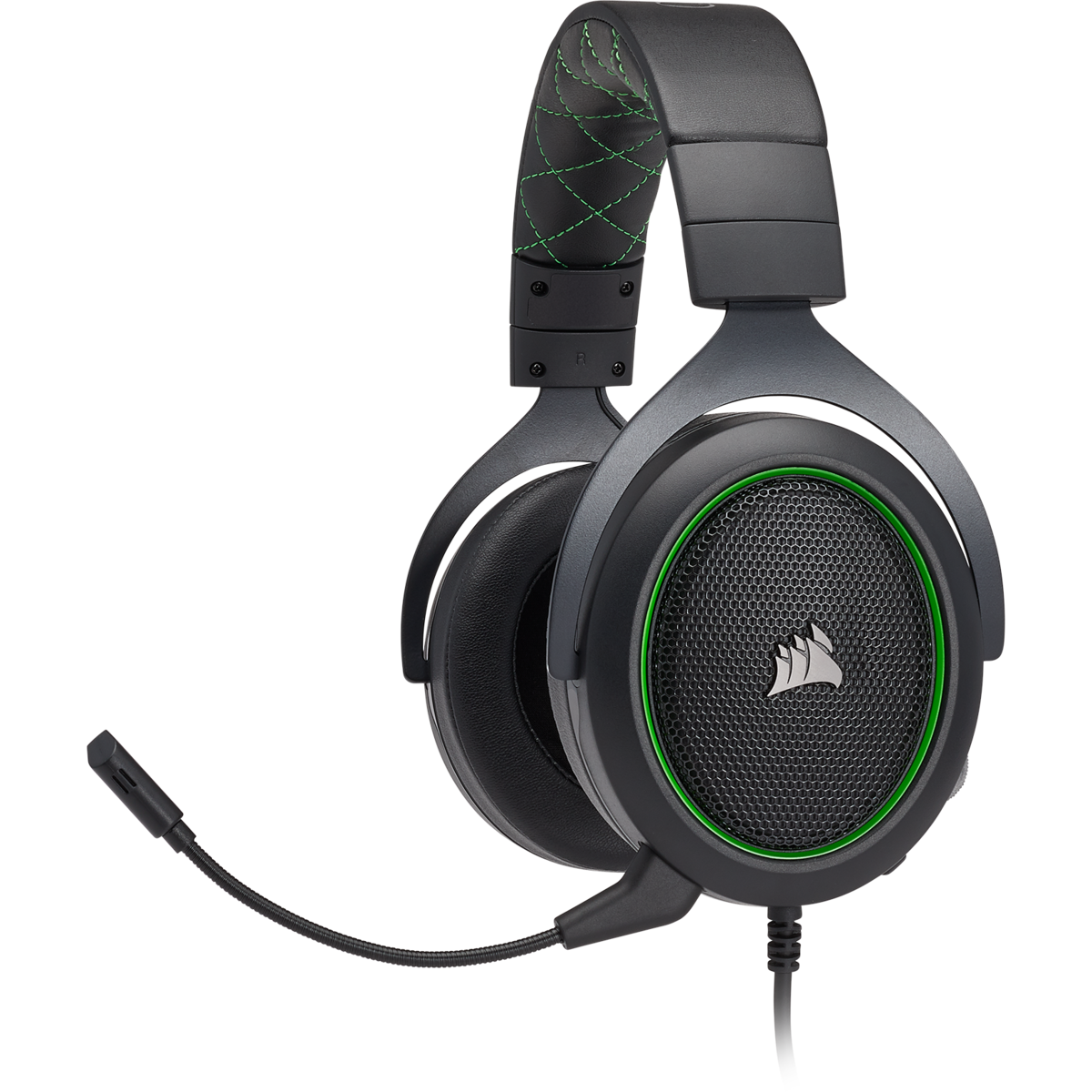 Corsair HS50 Stereo Gaming Headset, Green