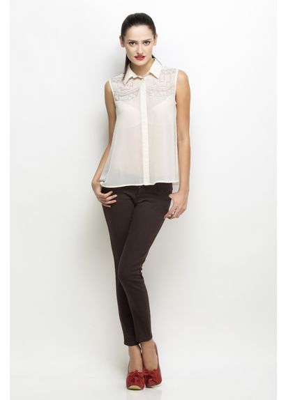 Beaded Yoke Front Top Beaded Yoke Front Top