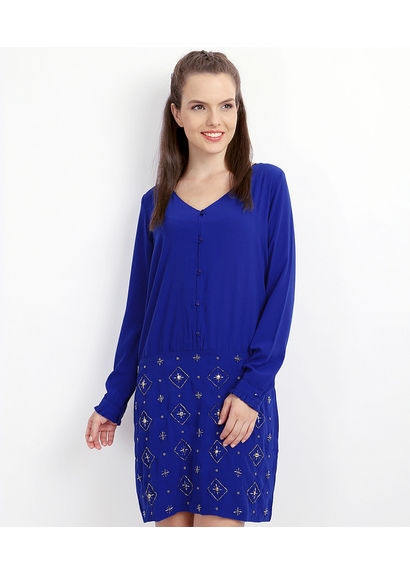 Embelished Skirt combined Dress Embelished Skirt combined Dress