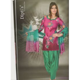 COTTON PRINTED DIPTI PATIYALA SUIT - DI13MTHK COTTON PRINTED DIPTI PATIYALA SUIT - DI13MTHK