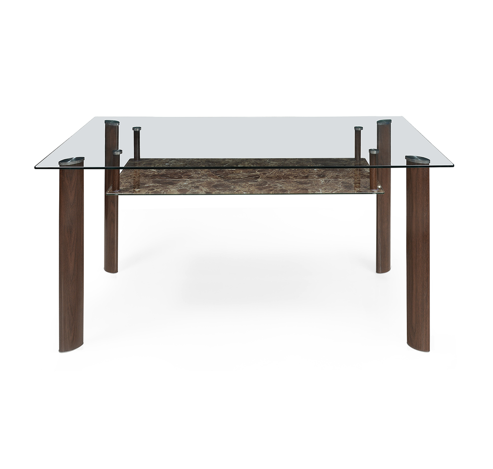 Soniya 6 Seater Dining Table Home By Nill Merlot Brown Soniya 6 Seater Dining Table Home By Nill Merlot Brown