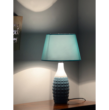Engrave 27X50CM Medium Awadh Table lamp, Seagreen