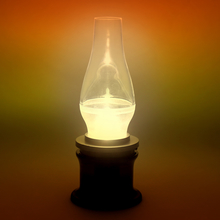 Blow On/Off led Lantern lamps 9 cm x 25 cm - @home by Nilkamal, Black